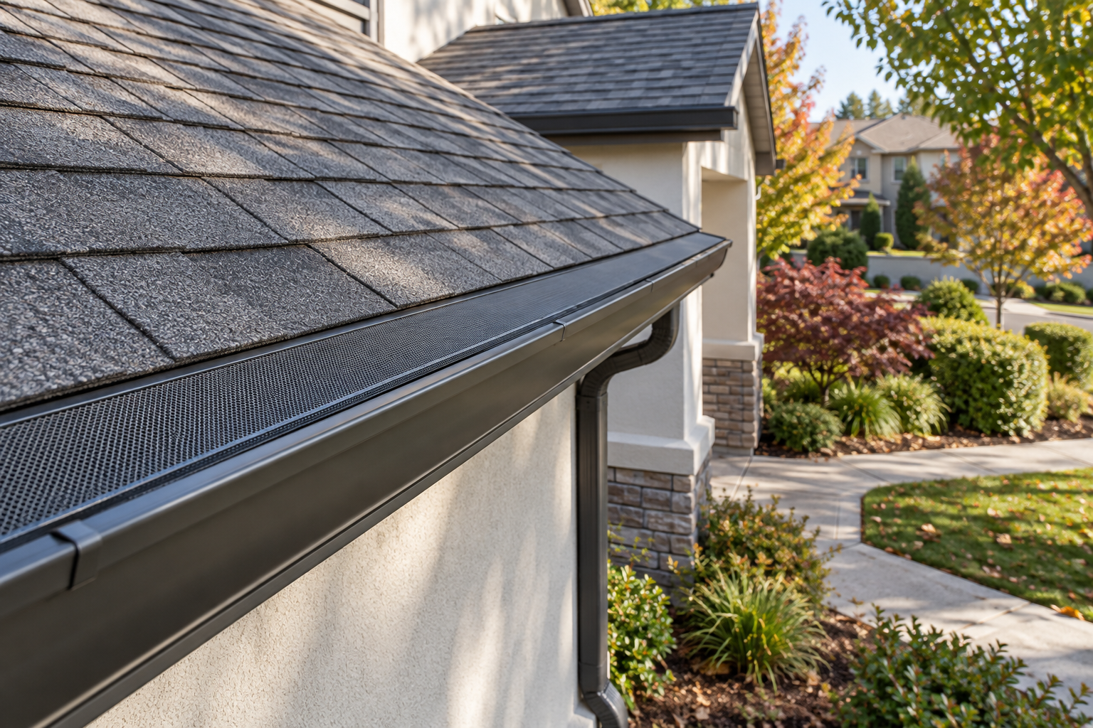 Completed micro-mesh gutter guard system